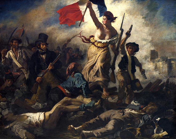 Eugene Delacroix Liberty Leading the People china oil painting image